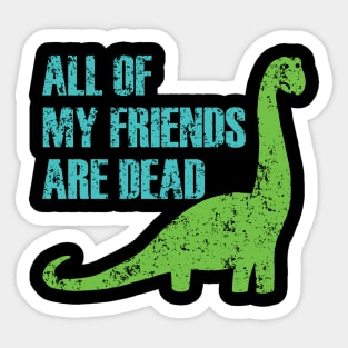 Dead Dinosaur Sticker